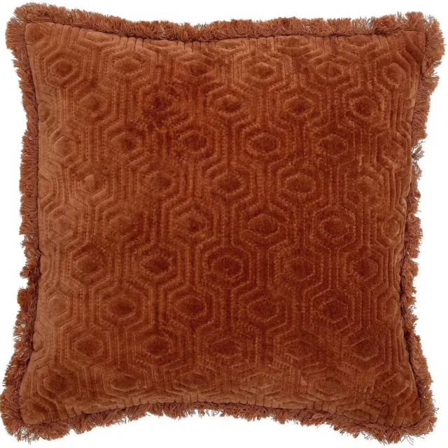 Bloomingville Kussen katoen oranje Mahado 45x45cm [gid://shopify/Metaobject/307236110671]