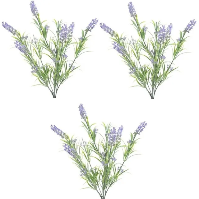 Shoppartners Lavendel kunstplant bundeltje - 8x stuks - bosje - paars - 44 cm Lila