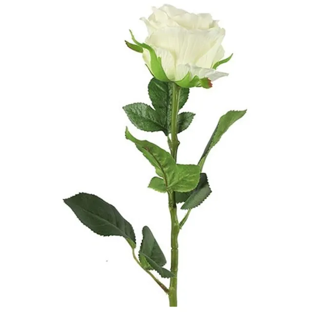 Kunstbloem Bloem Rosa Wit