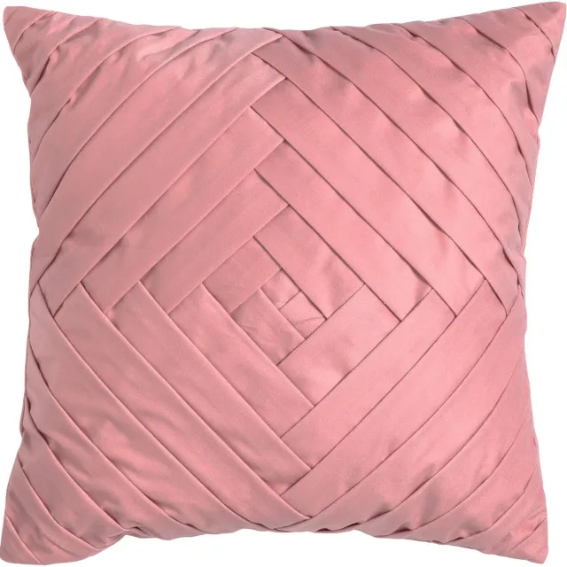 Dutch Decor PHILLY - sierkussen 45x45 cm - velvet - Dusty Rose - roze - Inclusief binnenkussen - Luxe kussens voor woonkamer & bank