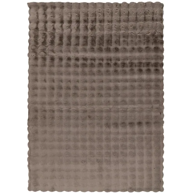 Dutch XXL Hoogpolig Vloerkleed | Tapijt | Harmony | Ribbels | Taupe | 120x170 cm