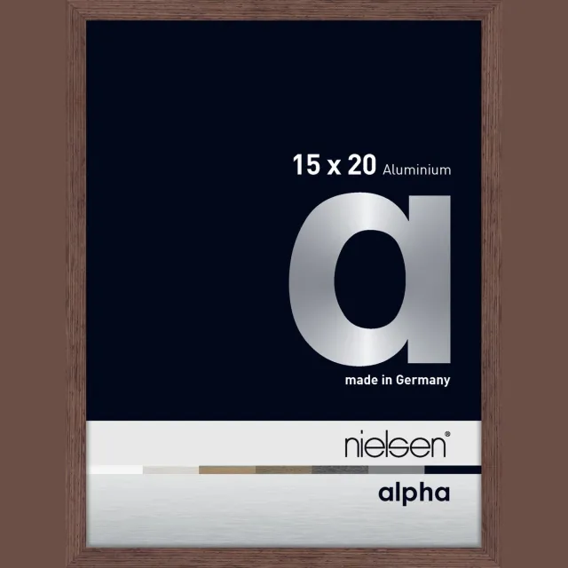 Nielsen Alpha Aluminium Fotolijst Wenge 15x20cm