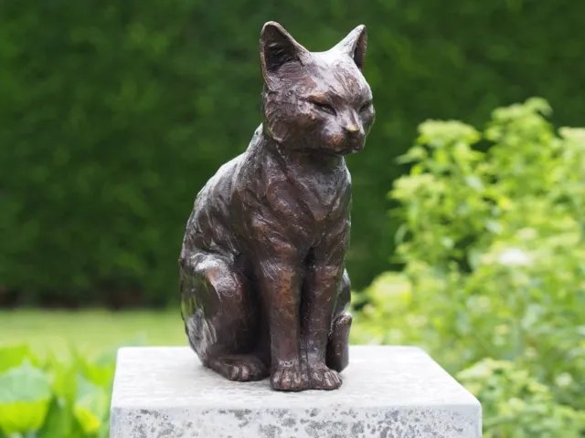 Bronzartes BRONZEN POES / KAT / TUINBEELD/ BRONS
