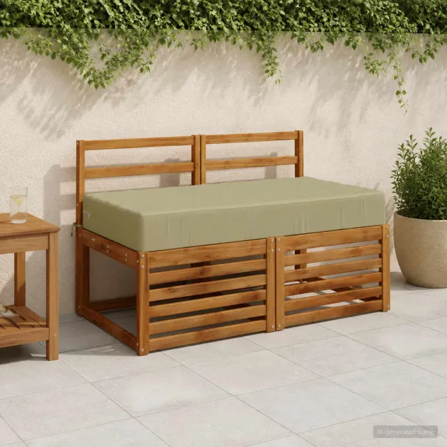vidaXL Zitkussen SOEST 100% Polyester Lichtgroen 120 x 80 x 15 cm