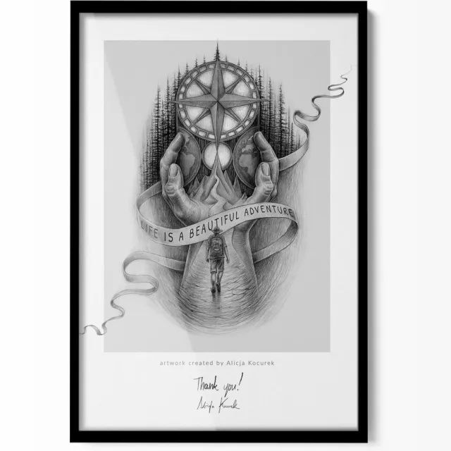 TULUP Fotolijst - Zwart Posterlijst - Kliklijst 20x30 cm - Fotolijst Voor Muur - Decoratieve Lijst