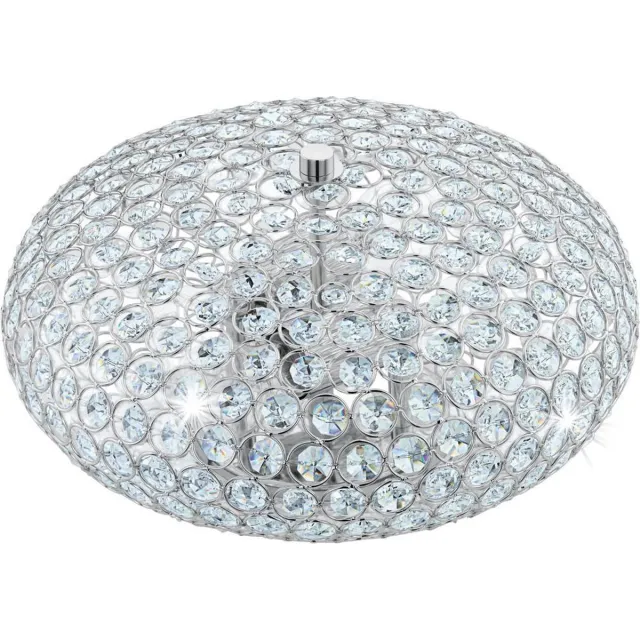 EGLO Clemente - Plafondlamp - 2 Lichts - Ø350mm. - Chroom - Helder