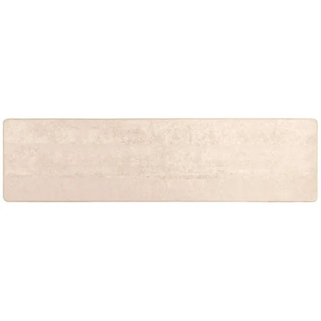 vidaXL Tapijt - Runner - MARSA - Crèmekleurig - 250 - x - 100 - cm - Polyester - en - PVC