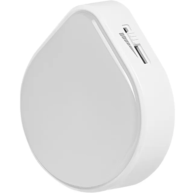 Osram LUNETTA RAINDROP nachtlampje incl. daglicht- en bewegingssensor, 0,5W, 15lm, wit, regendruppeldesign, warmwit licht bij 3000K, dimbaar, ingebouwde EU-stekker, voor gebruik binnenshuis