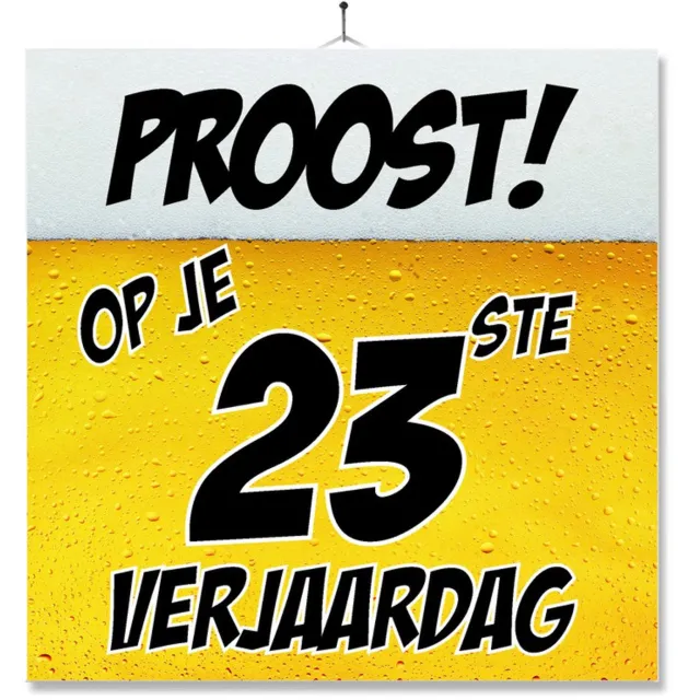 MC Living Tegel Met Opdruk | Grappig | Humor | Verjaardag kado | Proost op je 23ste verjaardag Multi-Color