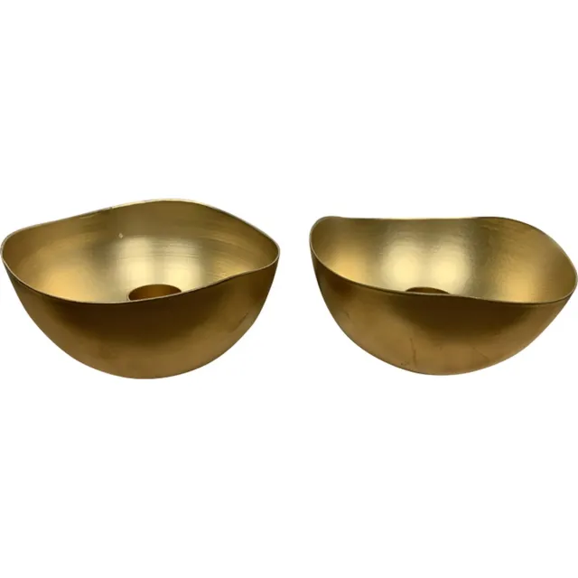 BLiving.nl B Living kaarsstandaard Vichy goud set / 2st