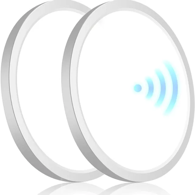 Oraymin Set van 2 LED Sensor Plafondlampen – 24W – 4000K – Ø30 cm – Radar Bewegingsmelder – Hal, Gang, Trap Wit
