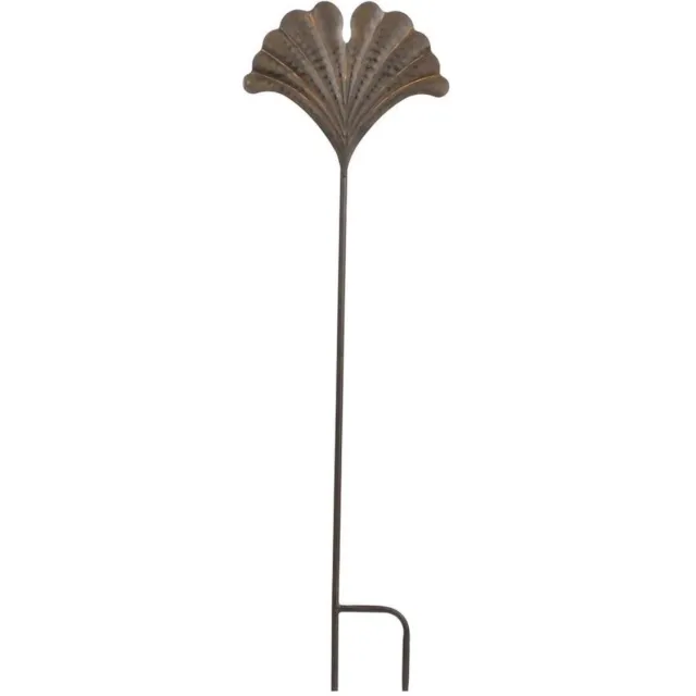 Mica Decorations ZAZA Tuinsteker blad d.bruin - L24xH83cm