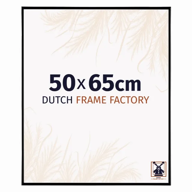Dutch Frame Factory Fotolijst 50x65 cm - Kunststof - Zwart Hoogglans - Easy