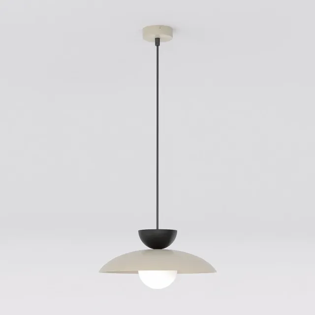 Emibig MULAN 1 MOKKA BL - Scandinavische hanglamp voor elke ruimte Beige, Zwart