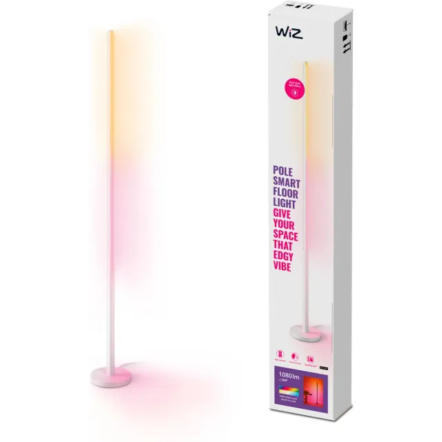 WiZ Vloerlamp Pole - Gekleurd en Wit Licht - Slimme LED Verlichting - Modern Design - Wi-Fi
