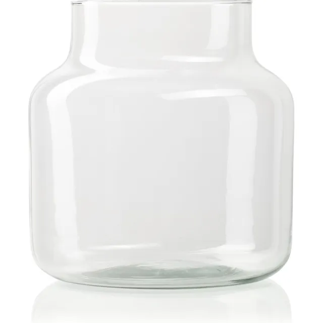 Jodeco Glass Eco vaas 'gigi' h20 d19 cm Bruin