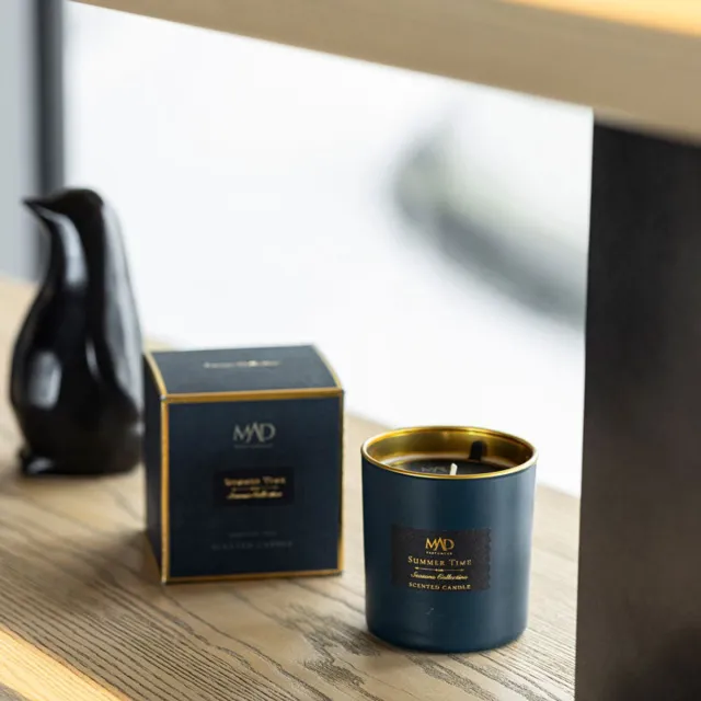 MAD PARFUMEUR Summer Time Geurkaars 200 Gram - Geurkaarsen – Zomerse & Frisse Geursensatie Groen