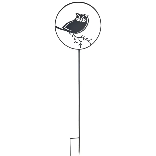 Louis Moulin Decoratieve tuinsteker uil 35x122.5cm antraciet