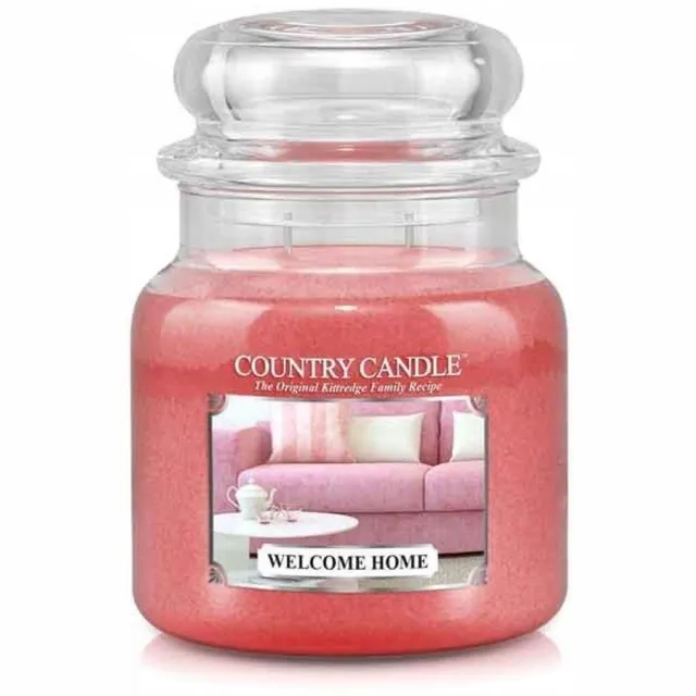 Country Candle Landelijke kaars "Welcome Home" middelgrote kaars - warme geur