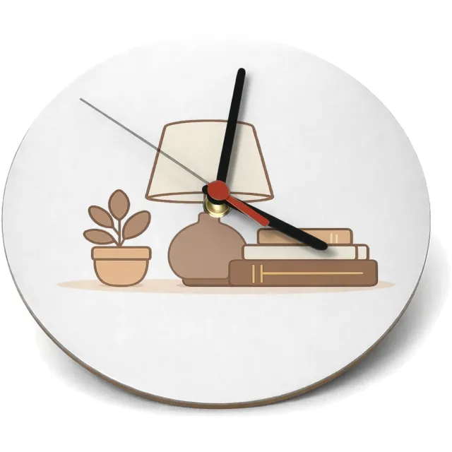 Mr Cadeautjes Klok rond Ø 19 - design Een zachte woonquote op een minimalistisch woonaccessoire me | cadeau Wit
