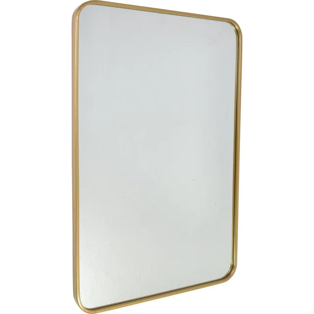 Fragix Boston Spiegel Rechthoekig - Goud - Metaal - 90x60