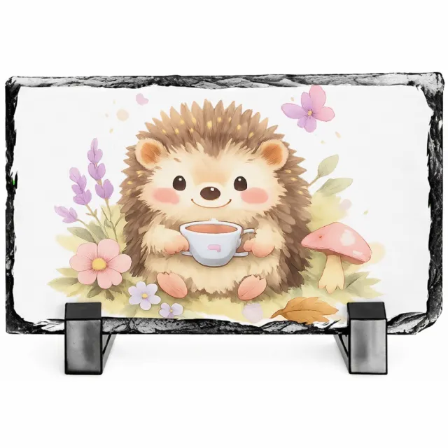 Mr Cadeautjes Leisteen rechthoek 14 x 9 - design Landelijke grap met een vrolijk dier en een korte, plagerige | cadeau Wit