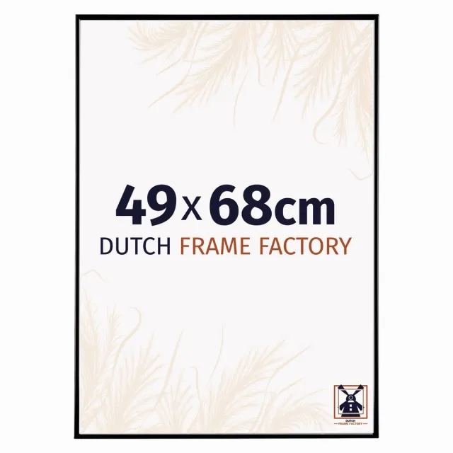 Dutch Frame Factory Fotolijst 49x68 cm - Kunststof - Zwart Hoogglans - Easy