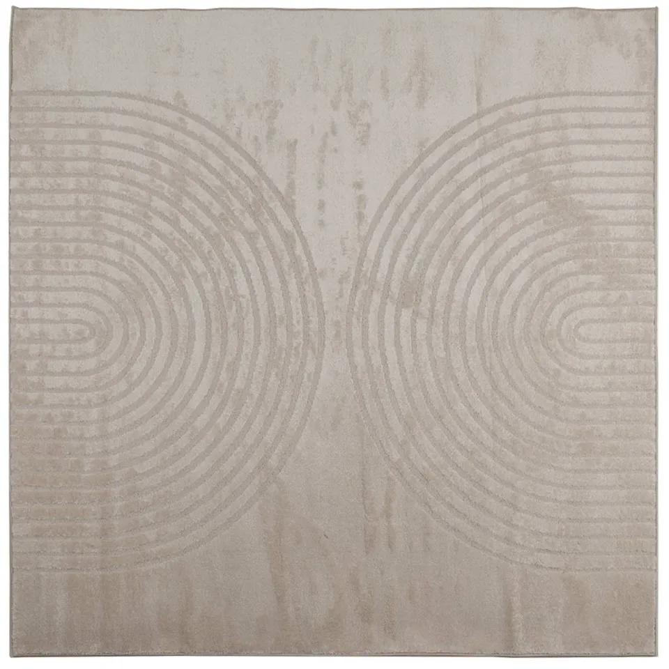 vidaXL Binnen kleed GALATI Beige 200 x 200 cm Polyester