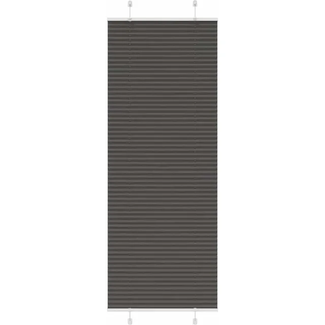 vidaXL Plissé - rolgordijn - 70x200 - cm - stofbreedte - 69,4 - cm - polyester - zwart