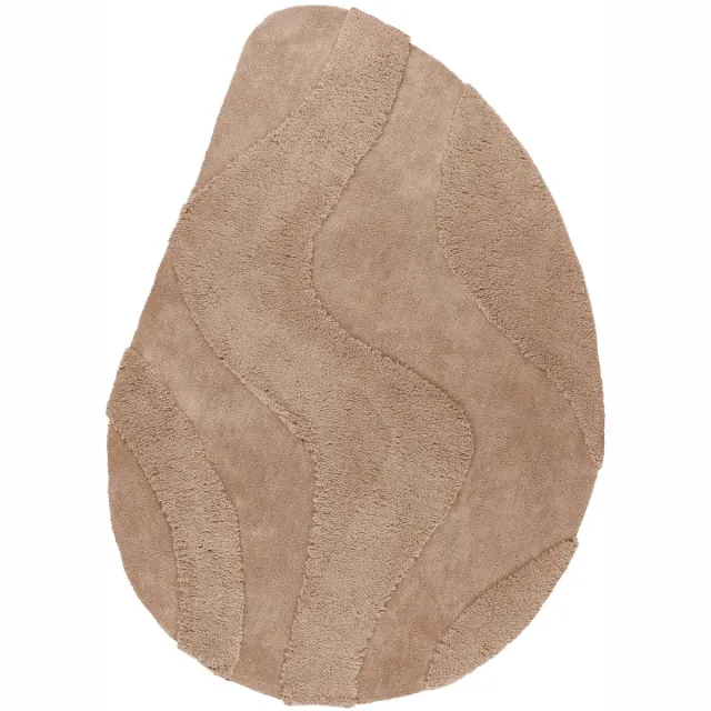 Dutch XXL Organisch Vloerkleed | Tapijt | Milano | Golven | Beige | 160x230 cm