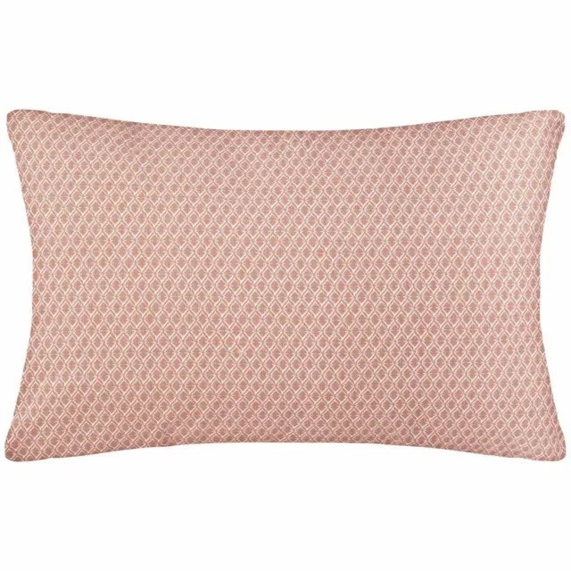 Atmosphera Sierkussen voor woonkamer, slaapkamer en bank, pastelroze met print, 50 x 30 cm