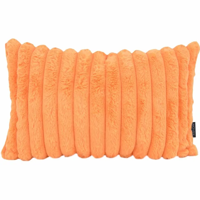 NOVÉE Rosie Rib Oranje Kussenhoes | 30x50 cm | Polyester