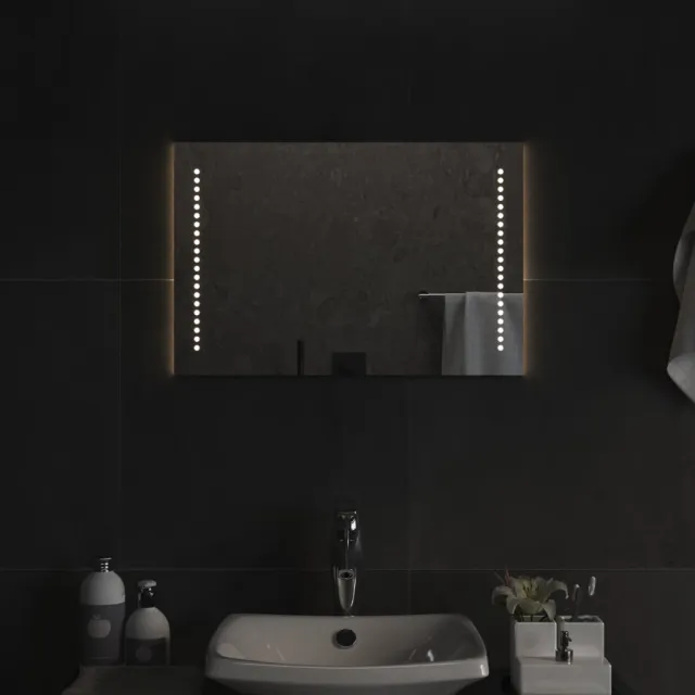 vidaXL Badkamerspiegel LED 40x60 cm Transparent