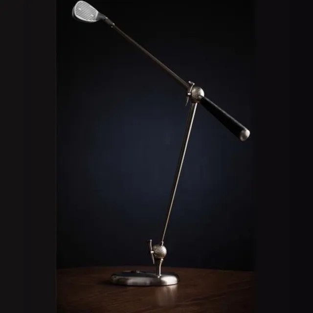 Expo Trading Golf tafellamp - Burolamp Led DIMBAAR -Gloeilicht aluminium