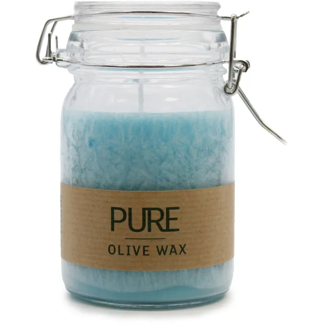 Ancient Wisdom Pure Olive Wax Potkaars 120 x 70 - Turkoois