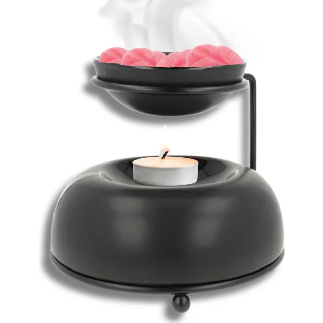 Scentchips Brander Bowls - Waxbrander - Geurbrander - Oliebrander - Wax Melts Brander - Aromabrander - Ook Geschikt Voor Essentiële Oliën - Geurolie - Waxmelts - Mat Zwart