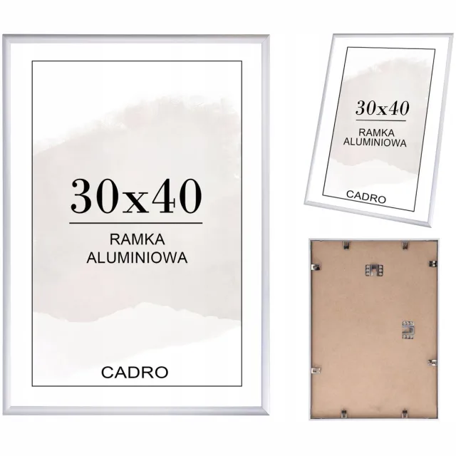 Cadro Aluminium Fotolijst 30x40 cm - Stijlvol Zilver Mat