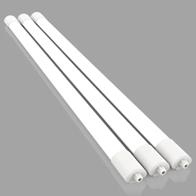Amdelne 3x LED Batten 120 cm - 36W 4100 lm - 4000K - Neutraal Wit - LED Vochtbestendige Lamp - Doorkoppelbaar - LED TL Armatuur - IP65 Waterdicht - Voor werkplaats, schuur en als onderbouwverlichting Koud wit