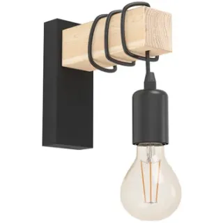 EGLO Wandlamp Townshend Hout Zwart;Bruin;