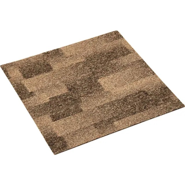 vidaXL Vloertapijt 20 st Bruin 50 x 50 cm PP Laagpolig