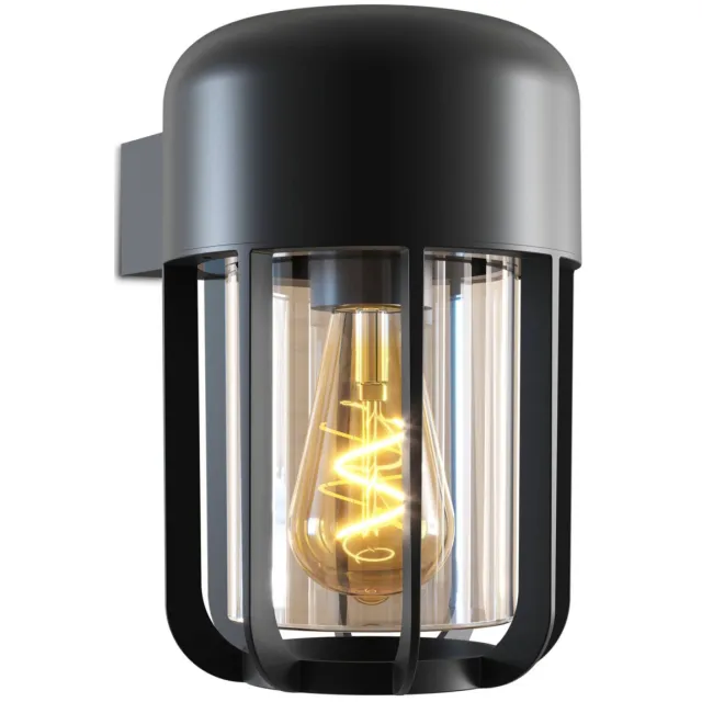 Calex Faenza Outdoor wandlamp – E27 – zwart