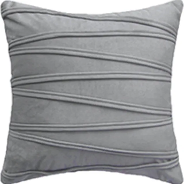 Maison Extravagante IDUN - Luxe Sierkussens Velvet Chromium Grijs - 3 stuks - Fluweel - 45x45cm - met binnenkussens
