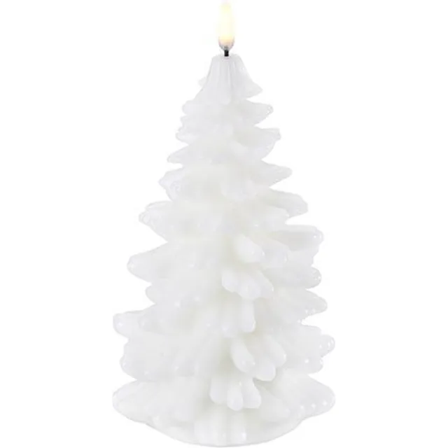 Uyuni Ledkaars - Kerstboom - wit - 11 x 18 cm