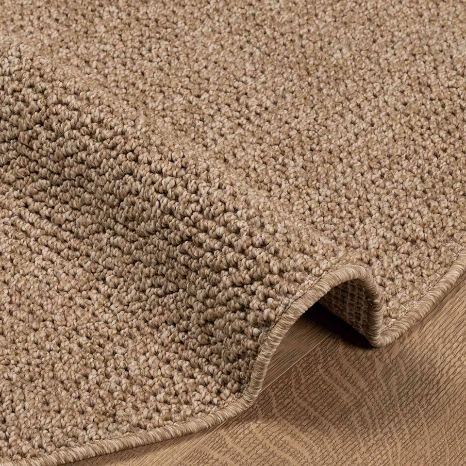 vidaXL Binnen- en buitentapijt AGIRA Naturel Ø 120 CM Polyester, foto 4