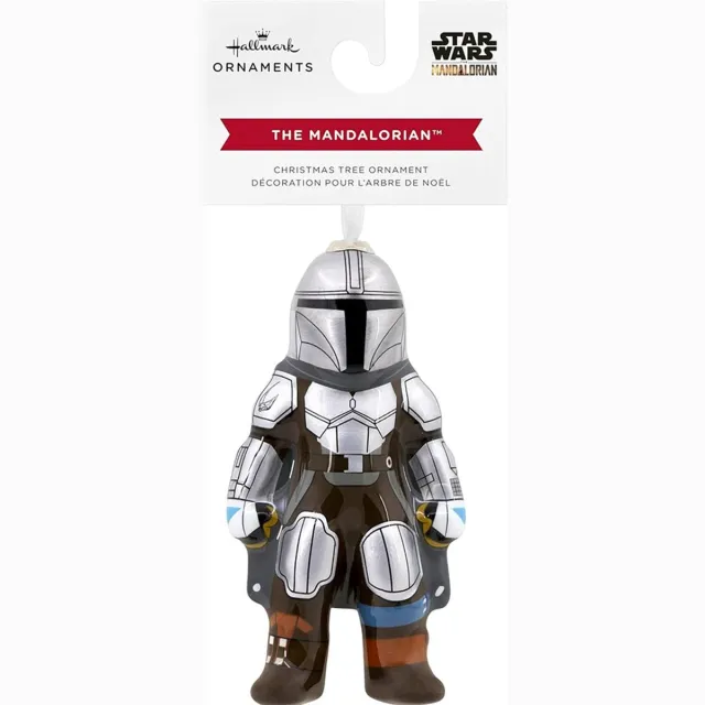 Star Wars Hallmark Star Wars The Mandalorian Kerstbal - 7 cm groot - Plastic - Merchandise Divers