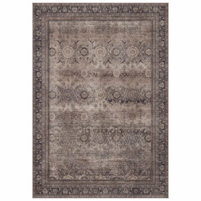 Moonay Vintage Vloerkleed Atlas Oosters 280x370 cm - Wasbaar Antislip Bruin