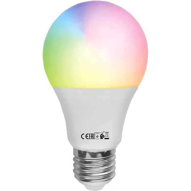 Qualu LED Lamp E27 - Kozolux - Smart LED - Wifi+Bluetooth - 9W 800lm - RGB+CCT - Aanpasbare Kleur - Dimbaar