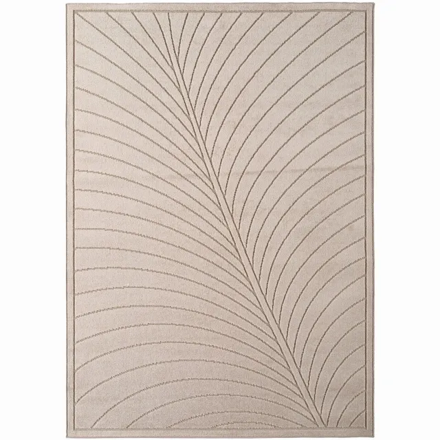 Ayyildiz Japandi-stijl binnen- en buitentapijt Nova (beige 1204) - 120x170 cm