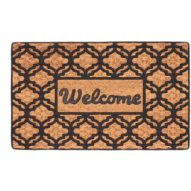 Esschert Design Welcome Deurmat Buiten 77x46,8 cm - Rubber & Kokosvezel Multicolor