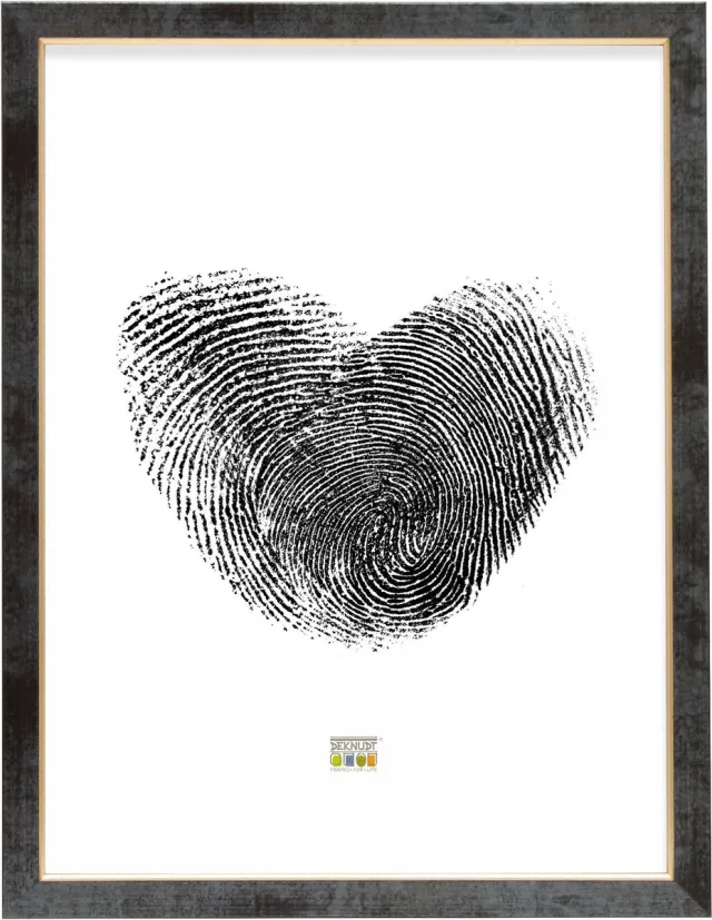 Deknudt Frames fotolijst S45DB2 - zwart met biesje - foto 13x18 cm